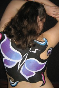 butterfly body painting