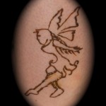 fairy tattoo in henna