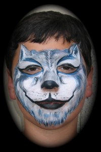 husky face painting