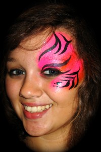 tigeress - face painted eye design