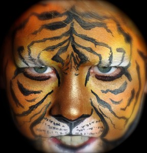 the tiger face painting