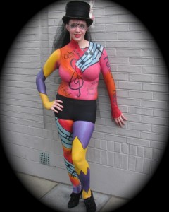 Musikfest Jester body painting 2010